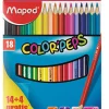 Lápis Cor 14 Unidades + 4 Unidades Gratis