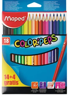 Lápis Cor 14 Unidades + 4 Unidades Gratis