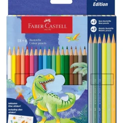 Lápis de Cor Classic com Lápis Metal e Néon Faber Castell