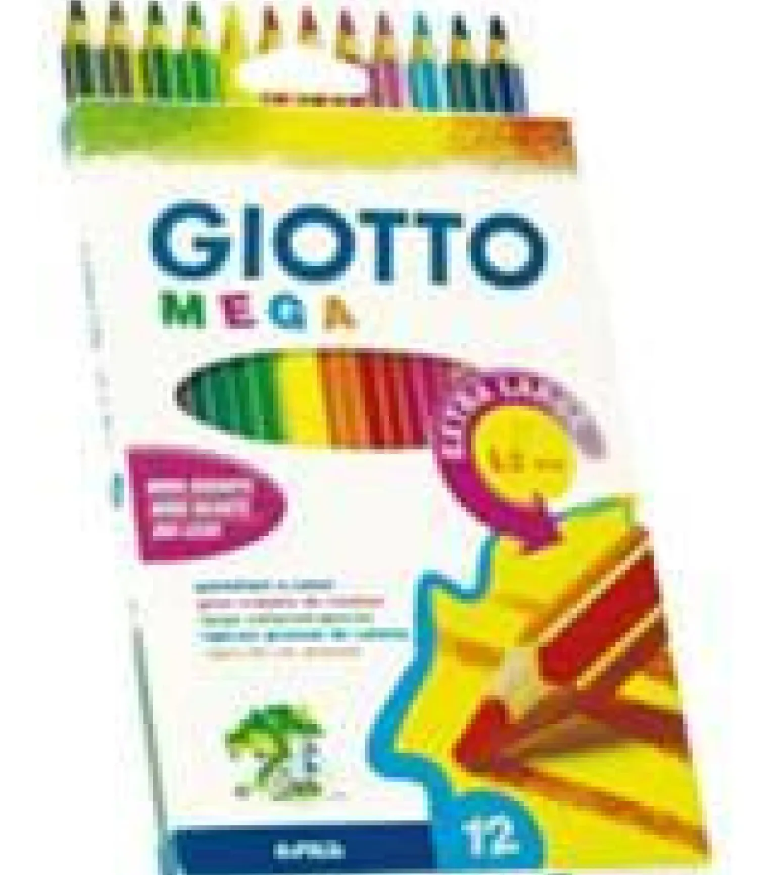 Lápis de Cor Mega 12 Unidades Giotto