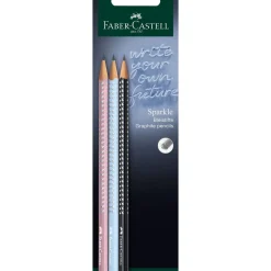 Lápis Grafite Hb Sparkle 3Unidades Faber Castel