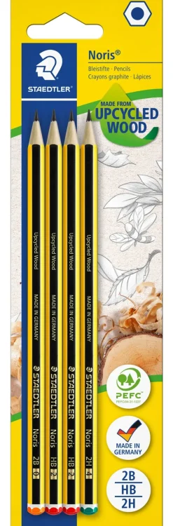 Lápis Noris 4 unidades 2B/HB/2H Staedtler