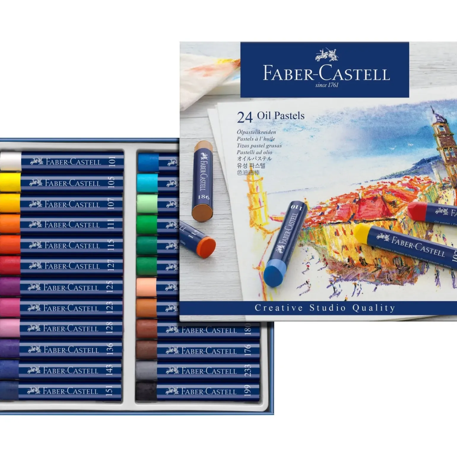 Lápis Pastel Óleo 24 unidades Faber Castell