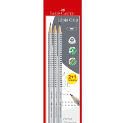 Lápis Triangular HB com Grip 3 unidades Faber Castell