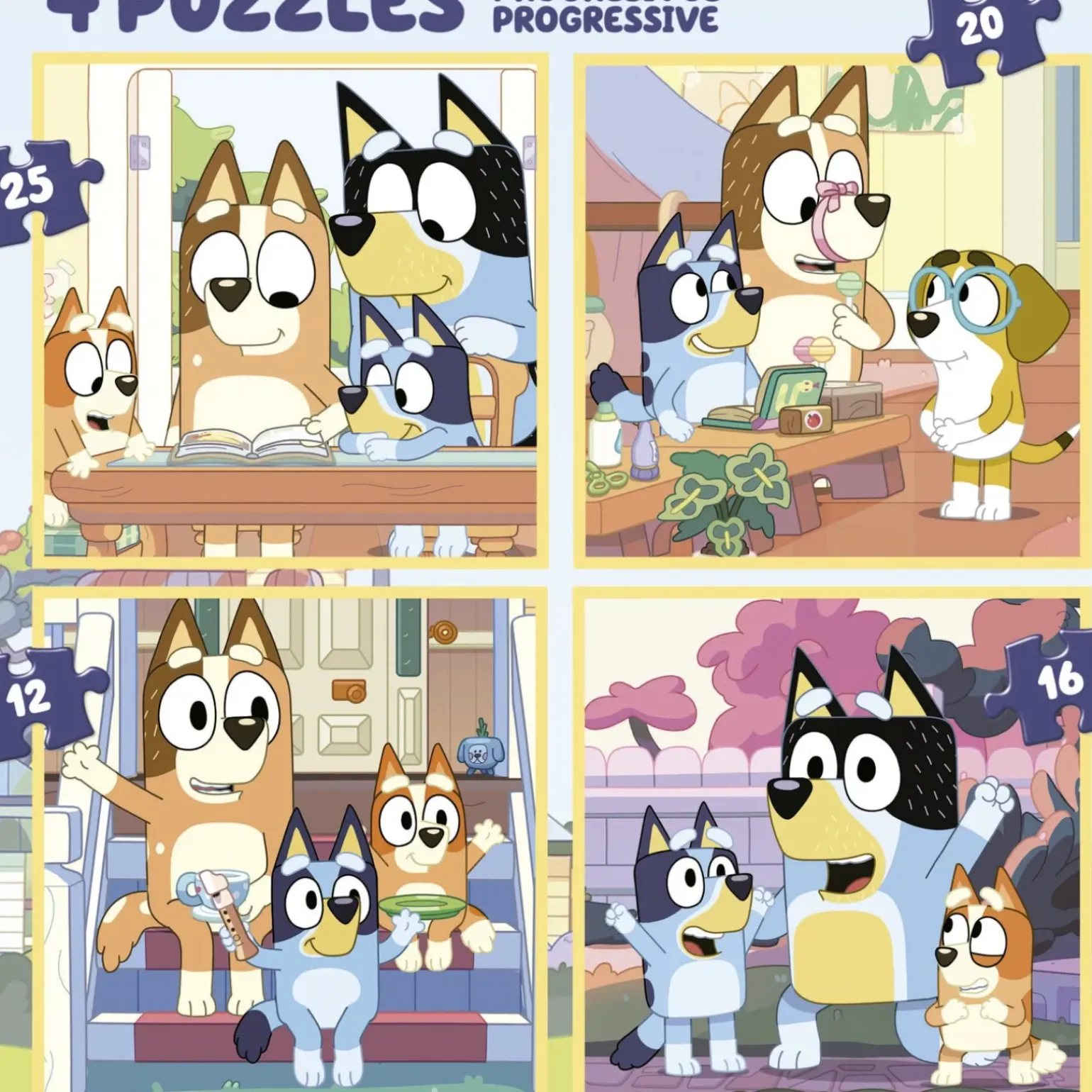 Mala Puzzles Progressivos Bluey Educa