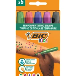 Marcador Carimbo Tatuagem Temporária 5 Unidades Bic