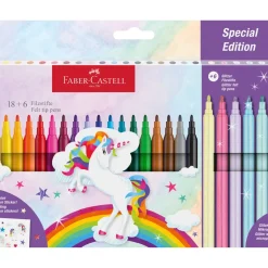 Marcador Colorir Unicórnio 18 Unidades + 6Unidades Oferta