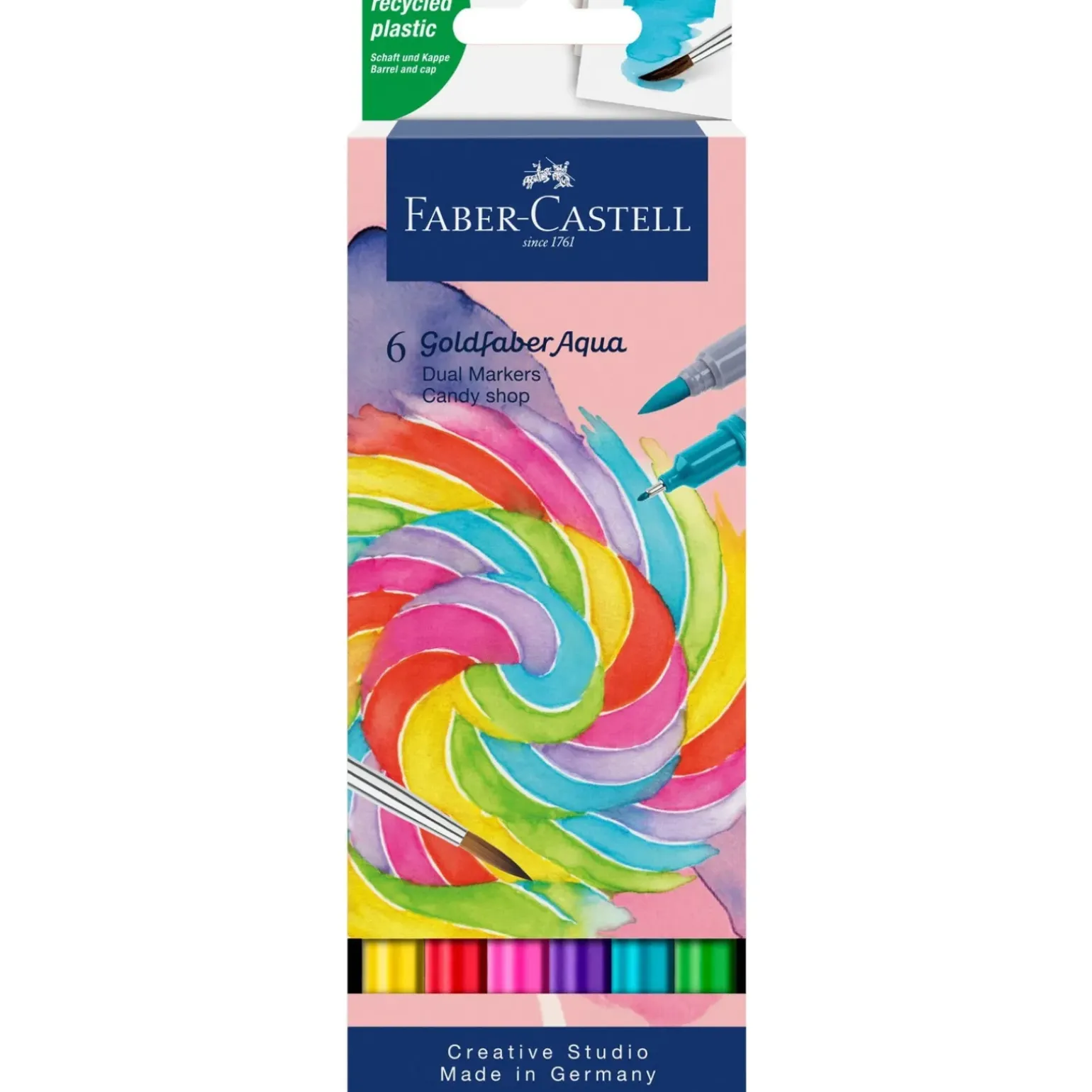 Marcador Duplo Goldfaber Aqua Candy Shop 6 unidades