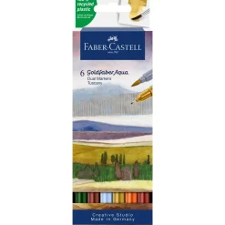 Marcador Duplo Goldfaber Aqua Tuscany 6 unidades