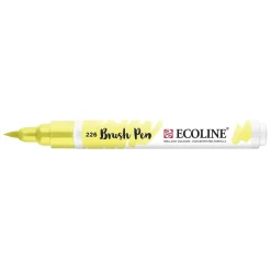 Marcador Ecoline Ponta Pincel Amarelo Pastel