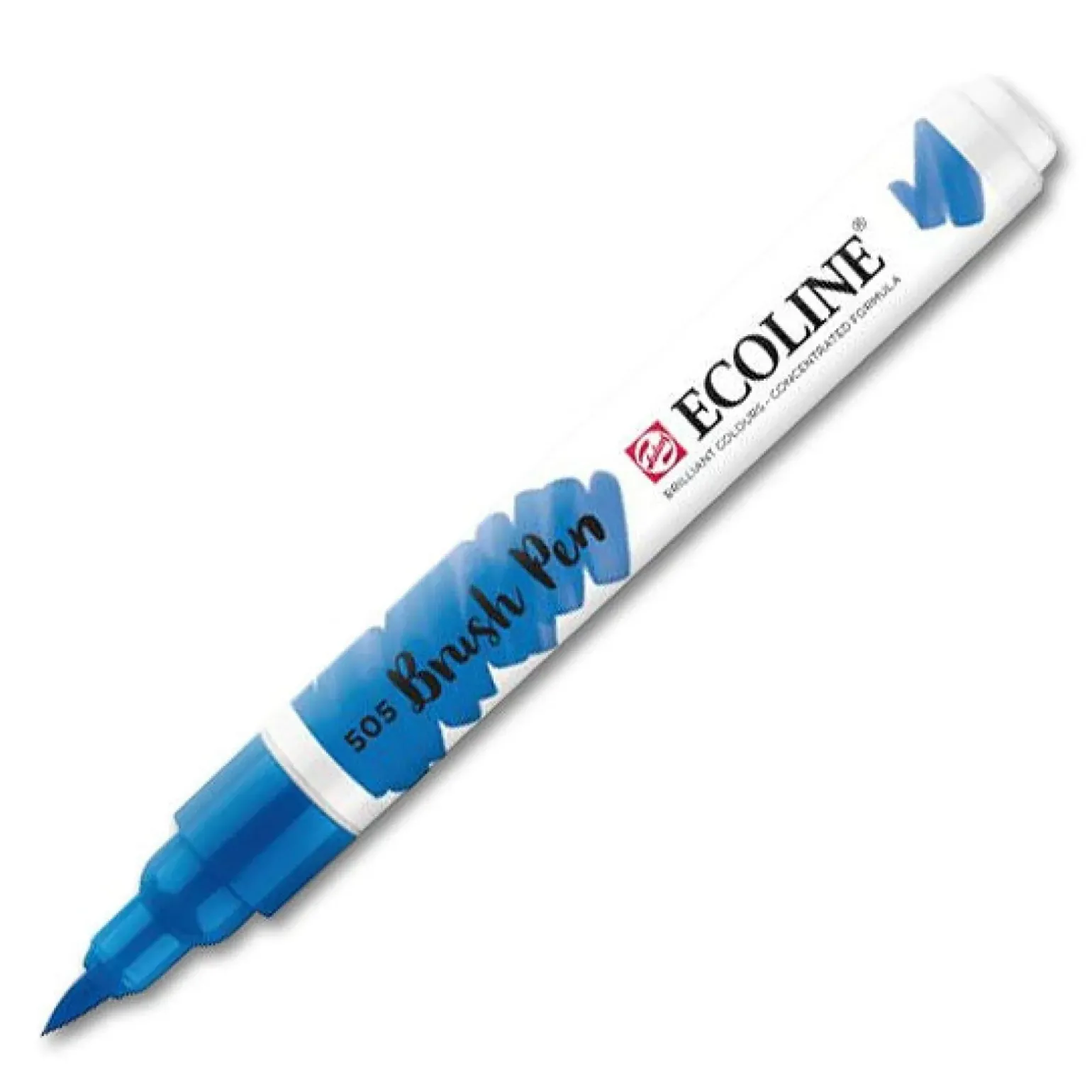 Marcador Ecoline Ponta Pincel Azul Ultramar