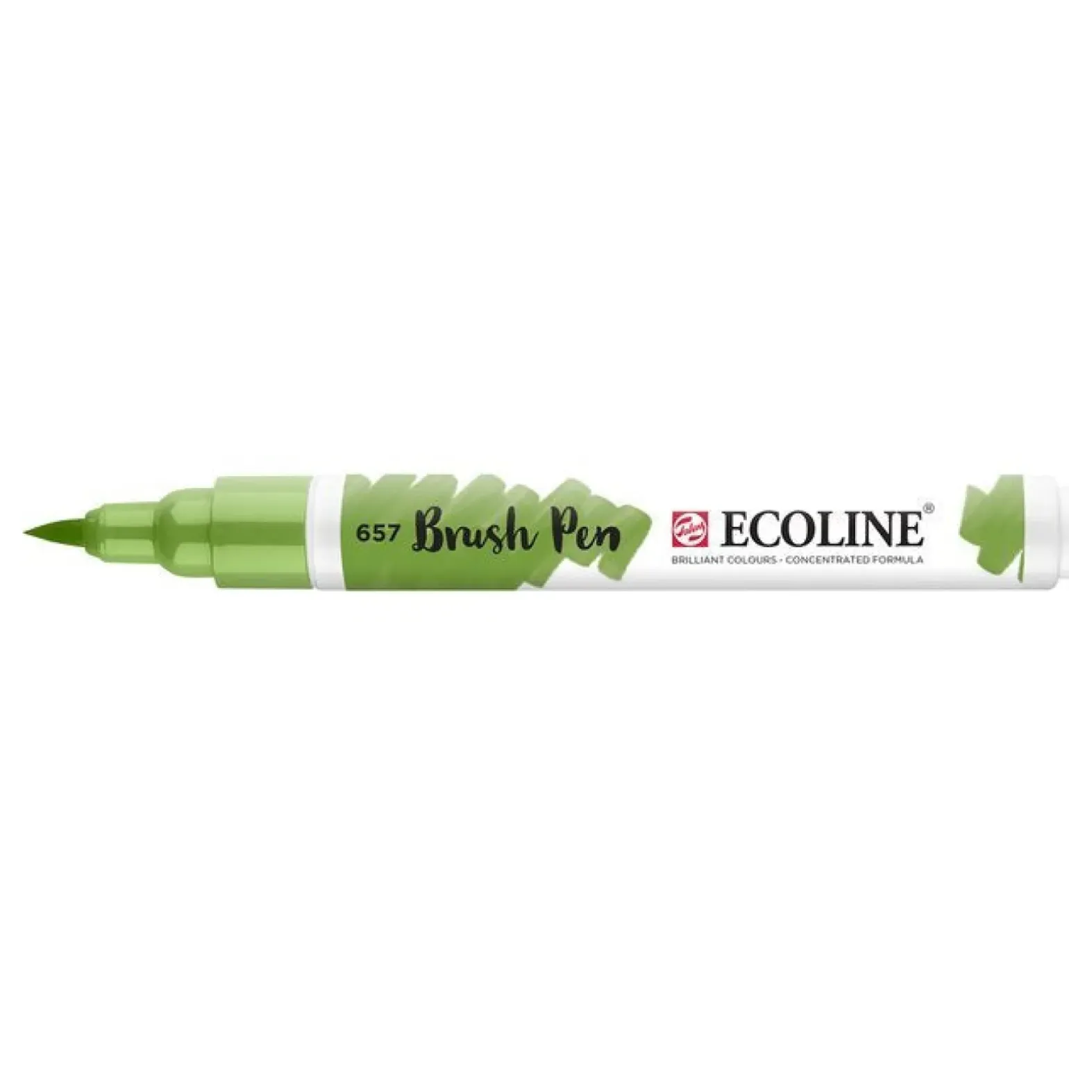 Marcador Ecoline Ponta Pincel Bronce Verde