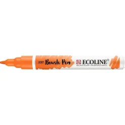 Marcador Ecoline Ponta Pincel Laranja
