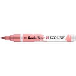 Marcador Ecoline Ponta Pincel Vermelho Pastel
