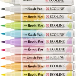 Marcadores Brush Pen Pastel 10 unidades Ecoline