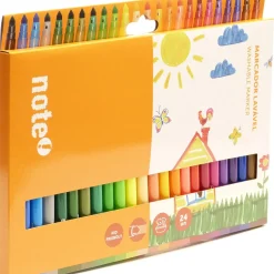 Marcadores Colorir Lavaveis 24 Unidades Note!