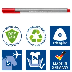 Marcador Escrita Fineliner Triplus 25An 4+1