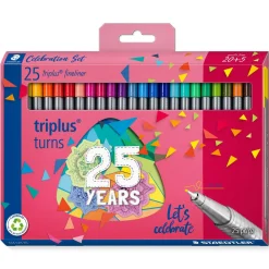 Marcador Escrita Fineliner Triplus 25 unidades 25 Anos Staedtler