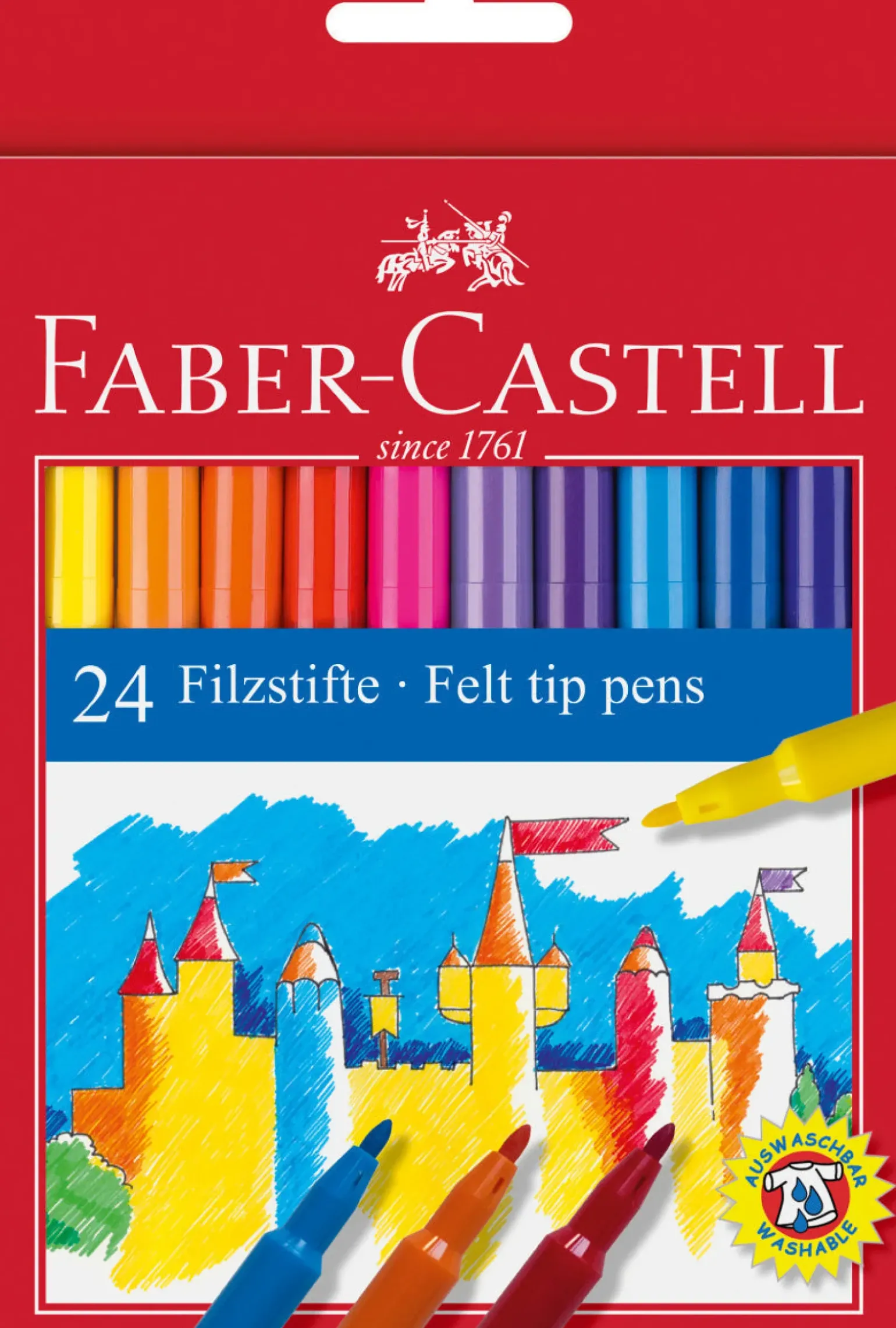 Marcadores de Colorir Finos 24 unidades Faber Castell