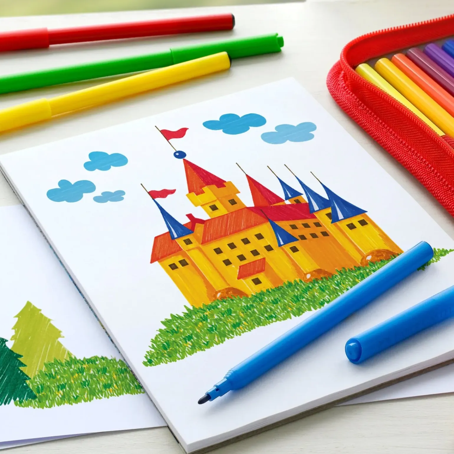 Marcadores de Colorir Finos 24 unidades Faber Castell