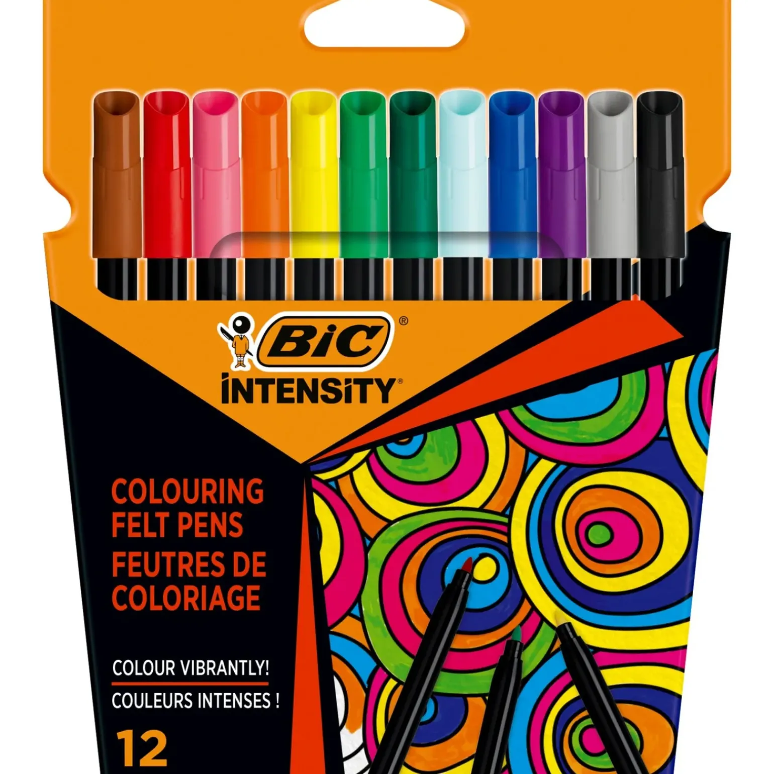 Marcadores de Colorir Intensity Up 12 unidades Bic