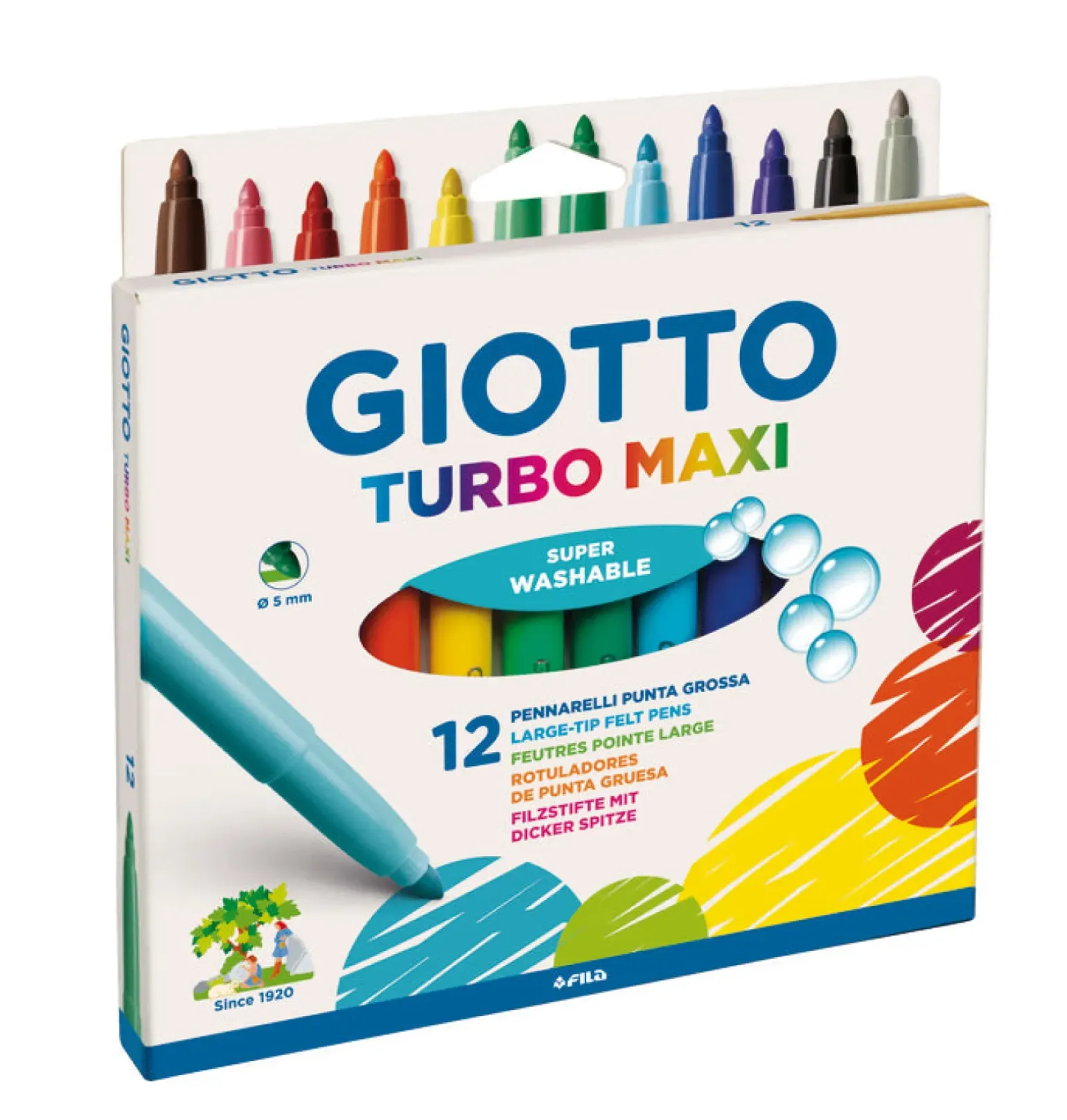 Marcadores de Colorir Maxi 12 unidades Giotto