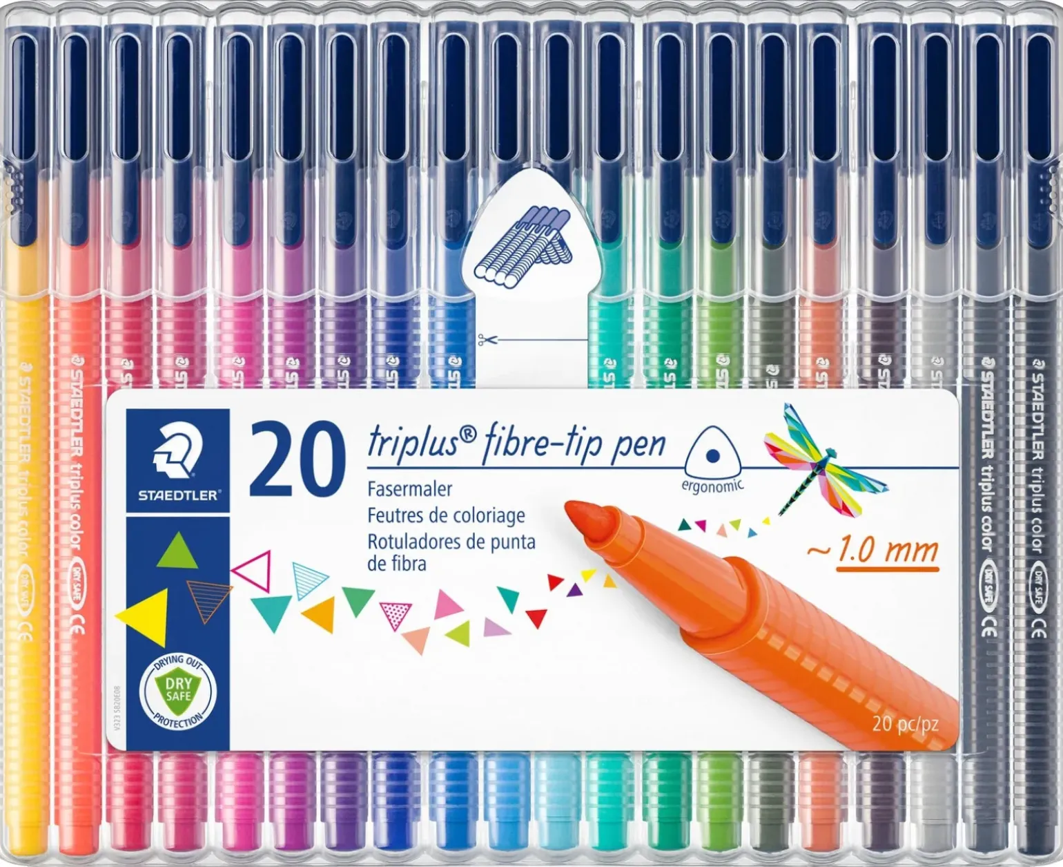 Marcadores de Colorir Triplus 20 unidades Staedtler