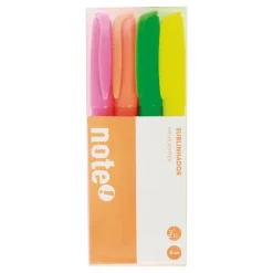 Marcadores Fluorescentes Finos 4 unidades Note!
