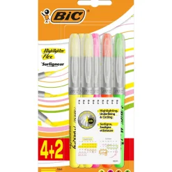 Marcadores Fluorescentes 6 unidades Bic