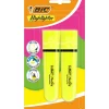 Marcadores Fluor Flat Amarelo Neon 2 Unidades Bic