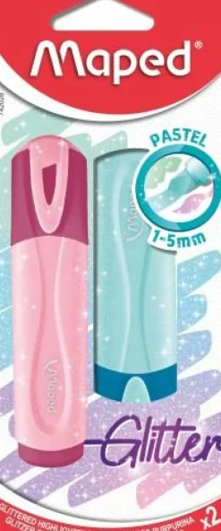 Marcadores Glitter Pastel 2 unidades Maped