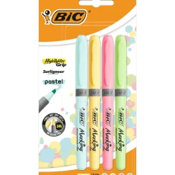 Marcadores Grip Pastel 4 unidades Bic