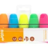 Marcadores Mini Fluorescentes 5 unidades Note!