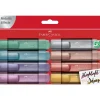 Marcadores Textliner Metálico 8 unidades Faber Castell