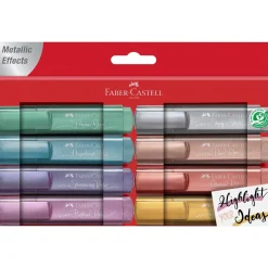 Marcadores Textliner Metálico 8 unidades Faber Castell