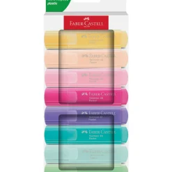 Marcadores Textliner Pastel 8 unidades Faber Castell
