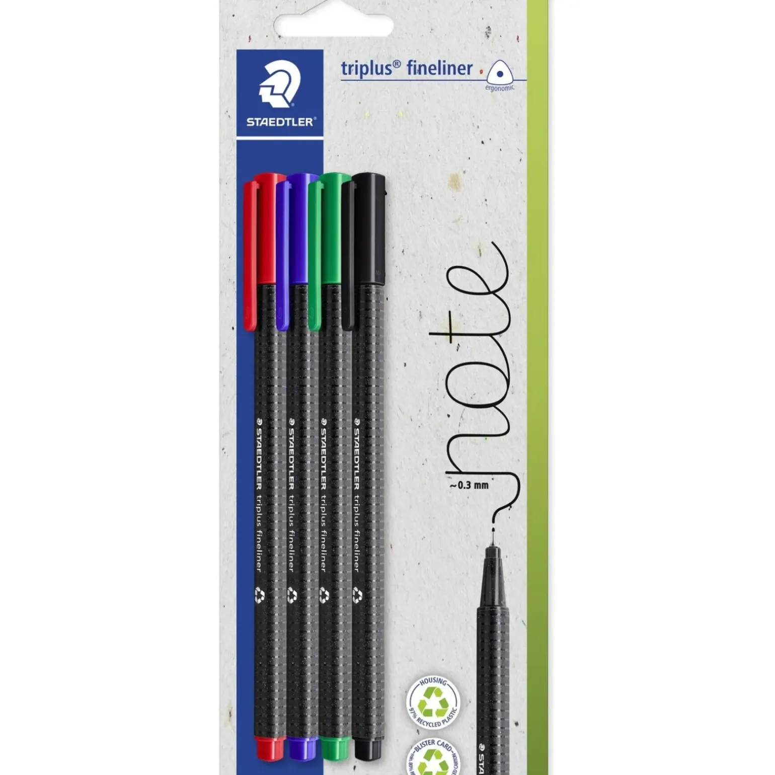 Marcadores Triplus Fineliner 3+1 Sortido Staedter