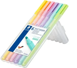 Marcadores Triplus Pastel 6 unidades Staedtler