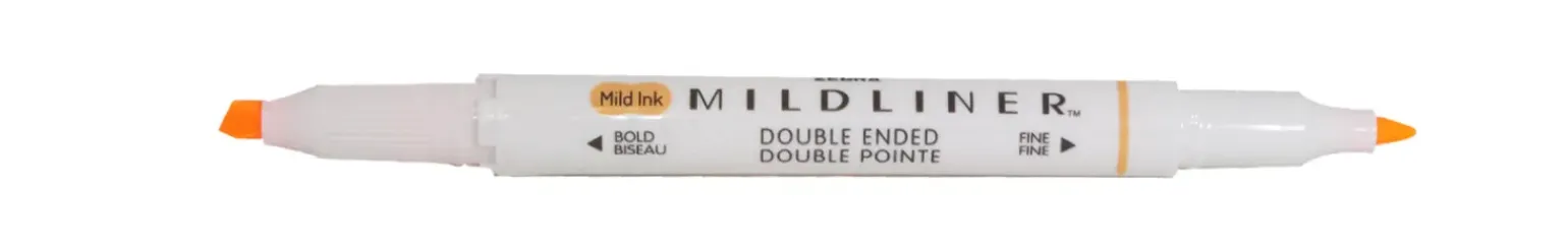 Marcador Fluorescente 2 Pontas Mildliner Laranja