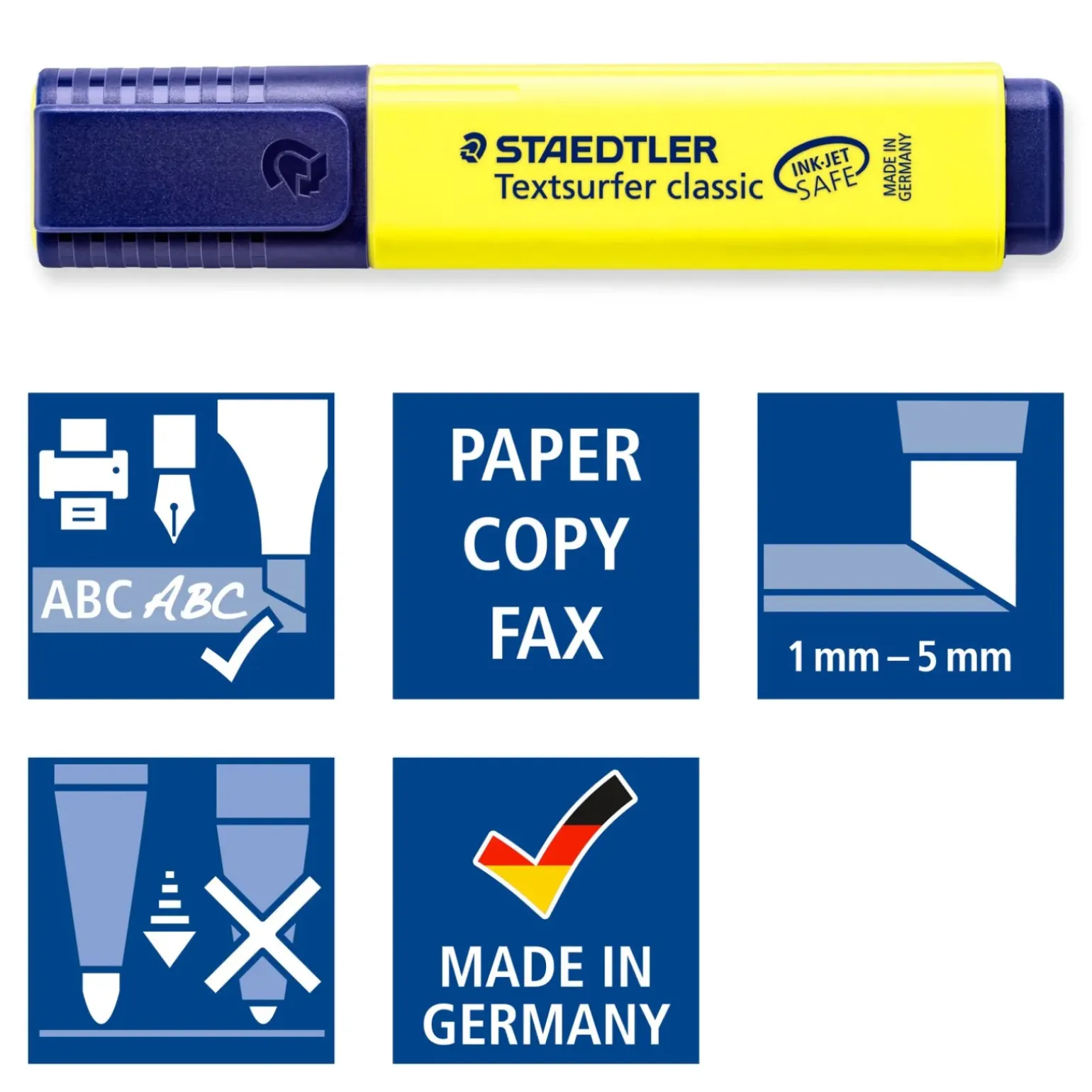 Marcador Fluorescente Textsurfer Classic 6 + 2 unidades Staetler