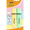 Marcador Fluor Flat Sortido Pastel 2 Unidades Bic