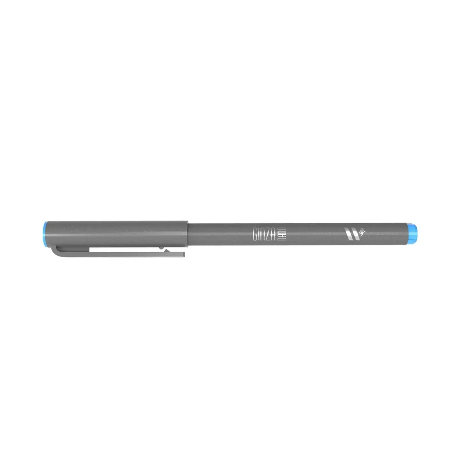 Marcador Ginza Nano Brush Pen Azul Ciano