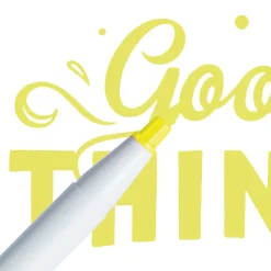 Marcador Ginza Pro Brush Pen Amarelo Claro