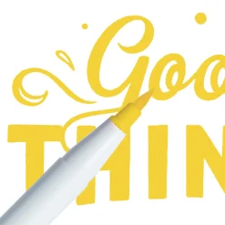 Marcador Ginza Pro Brush Pen Amarelo Newpen