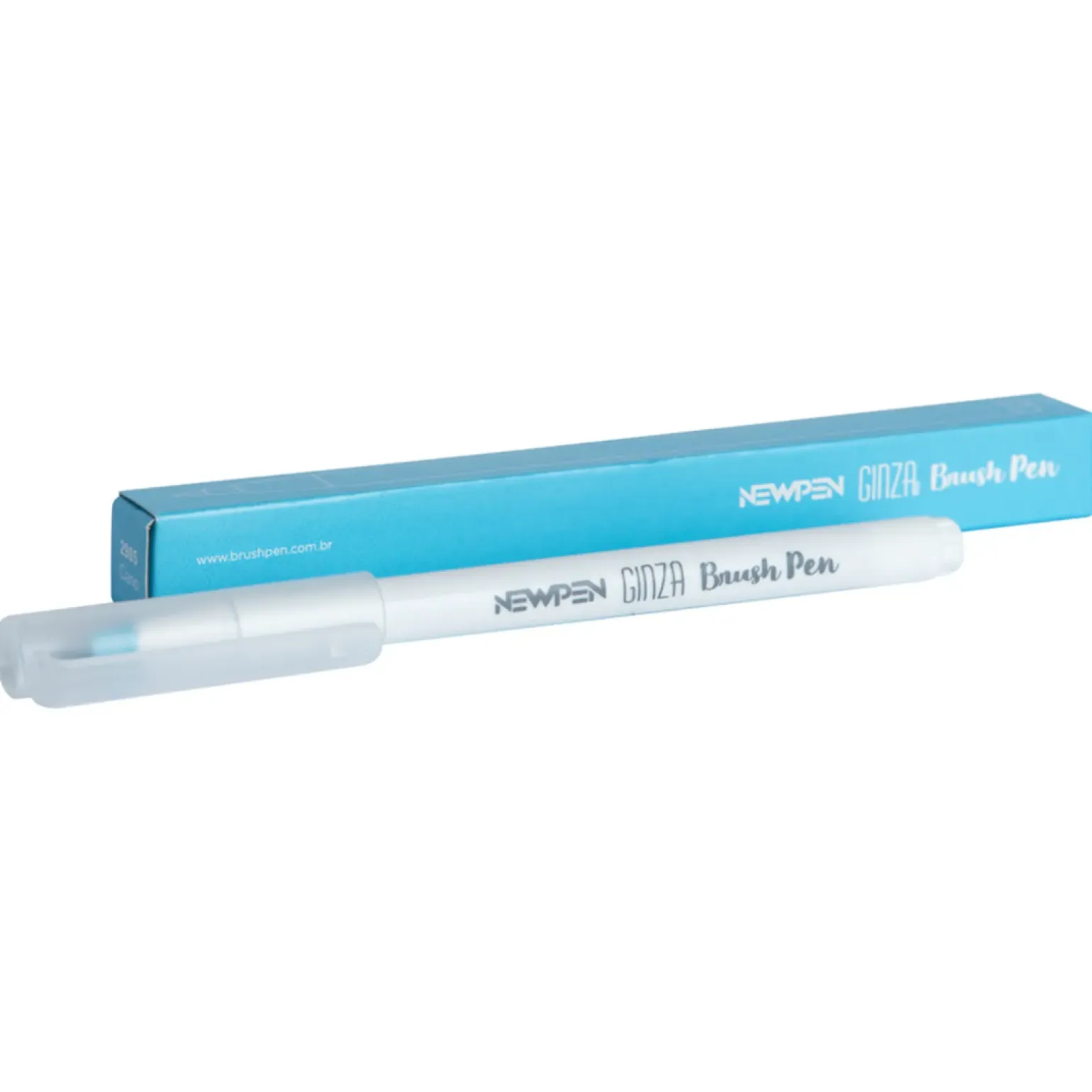 Marcador Ginza Pro Brush Pen Azul Ciano Newpen