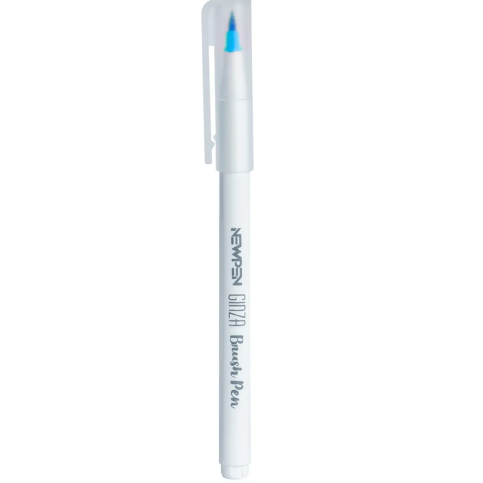 Marcador Ginza Pro Brush Pen Azul Ciano Newpen