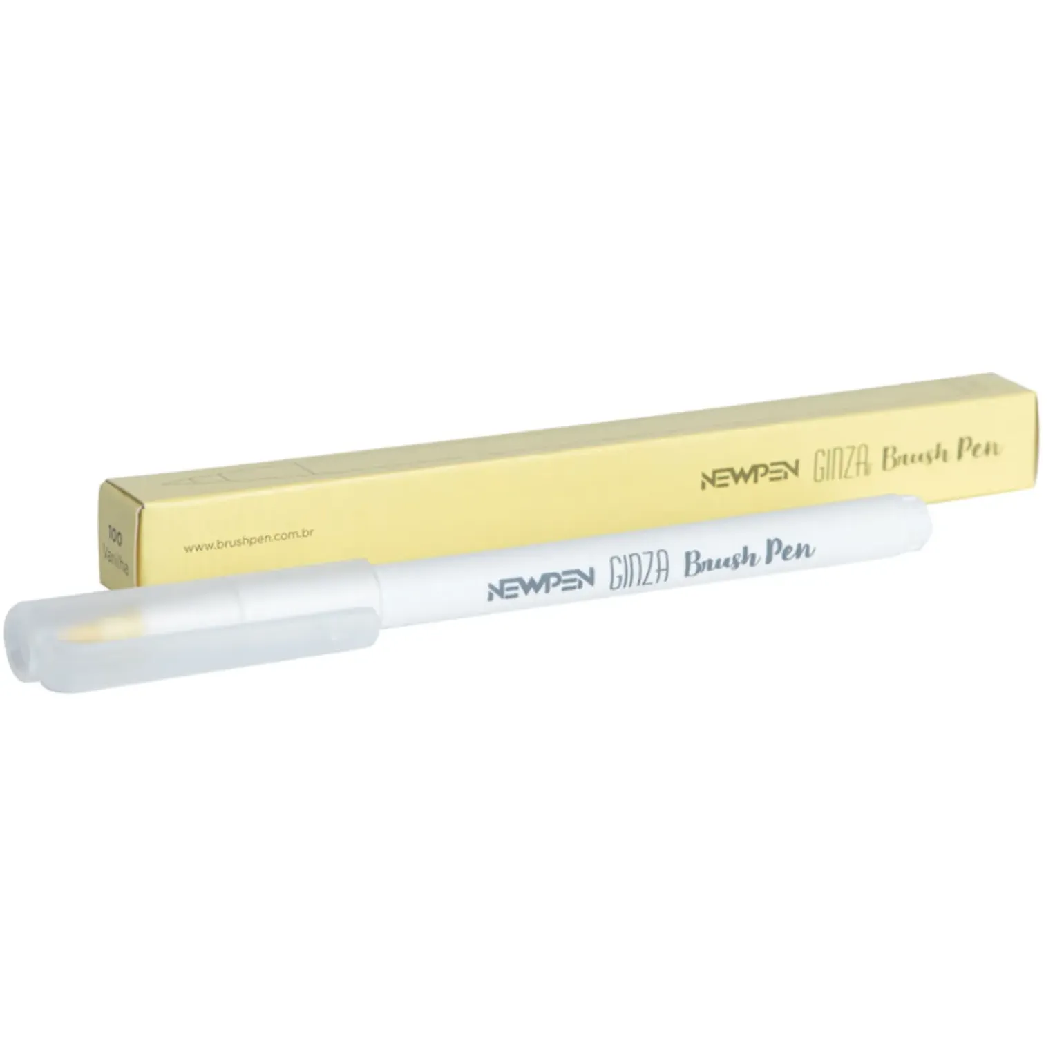 Marcador Ginza Pro Brush Pen Baunilha Newpen