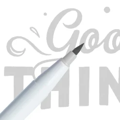 Marcador Ginza Pro Brush Pen Cinza Pastel Newpen