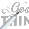 Marcador Ginza Pro Brush Pen Cinzento Claro