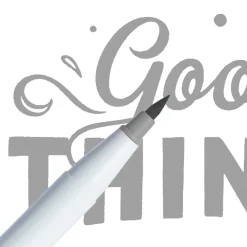 Marcador Ginza Pro Brush Pen Cinzento Médio